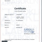 Så fik vi certifikat fra Laboklin.